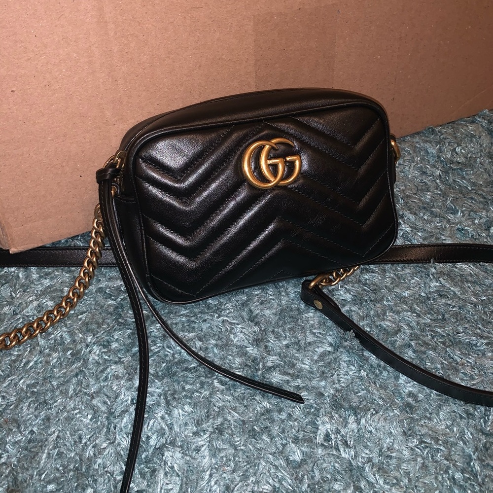 Gucci gg marmot mini camera bag